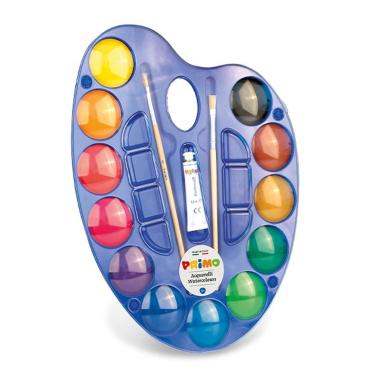 Primo - acquerello in pastiglia - 12 jumbo Ø 44 mm