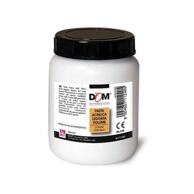 Dom - pasta acrilica a base d'acqua leggera volume - barattolo 250 ml