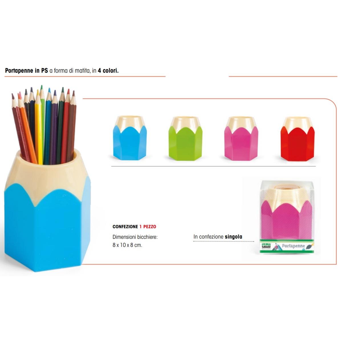 Lebez - portapenne in ps a forma di matita