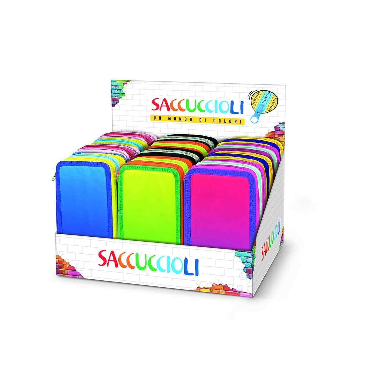 Lebez - astuccio completo 3 zip monocolore