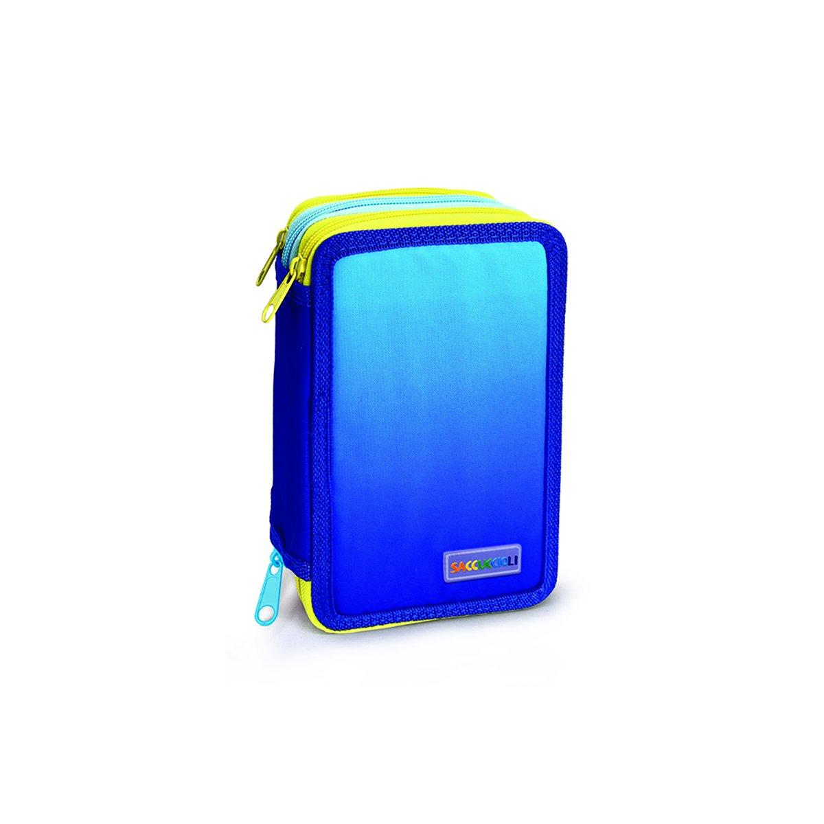 Lebez - astuccio completo 3 zip monocolore