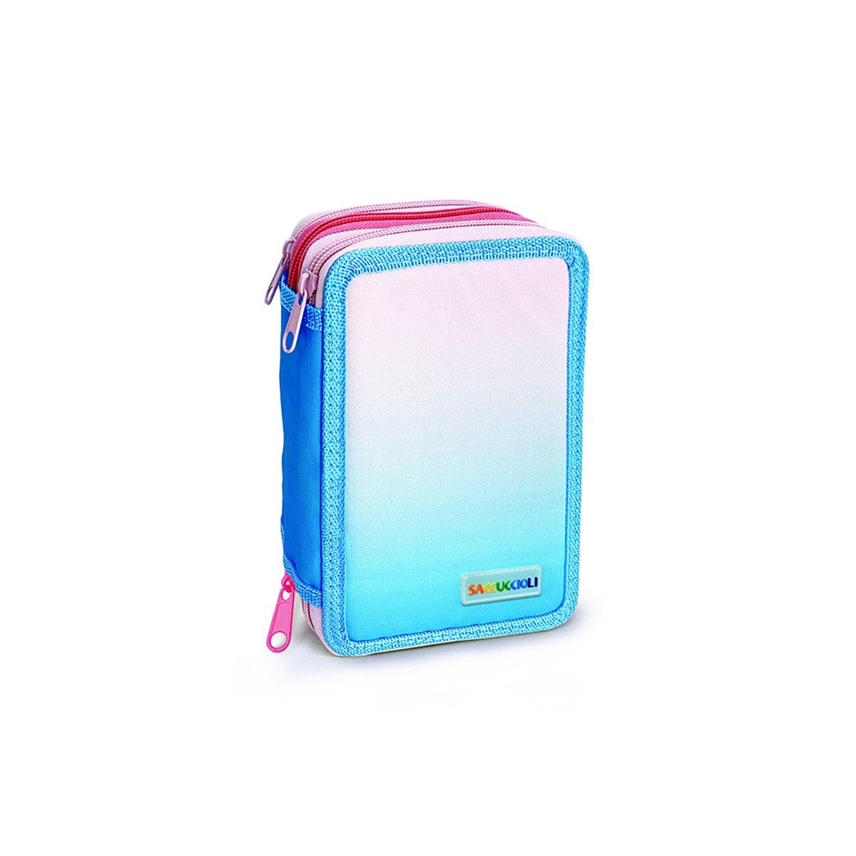 Lebez - astuccio completo 3 zip monocolore