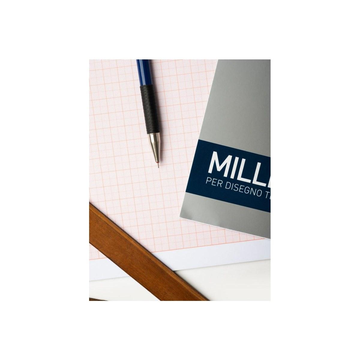 Favini - blocco carta millimetrata - a4 - 10 ff -