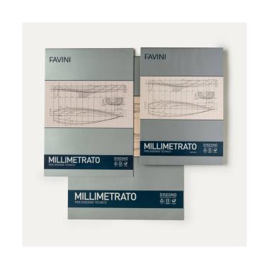 Favini - blocco carta millimetrata - a3- 10 ff -