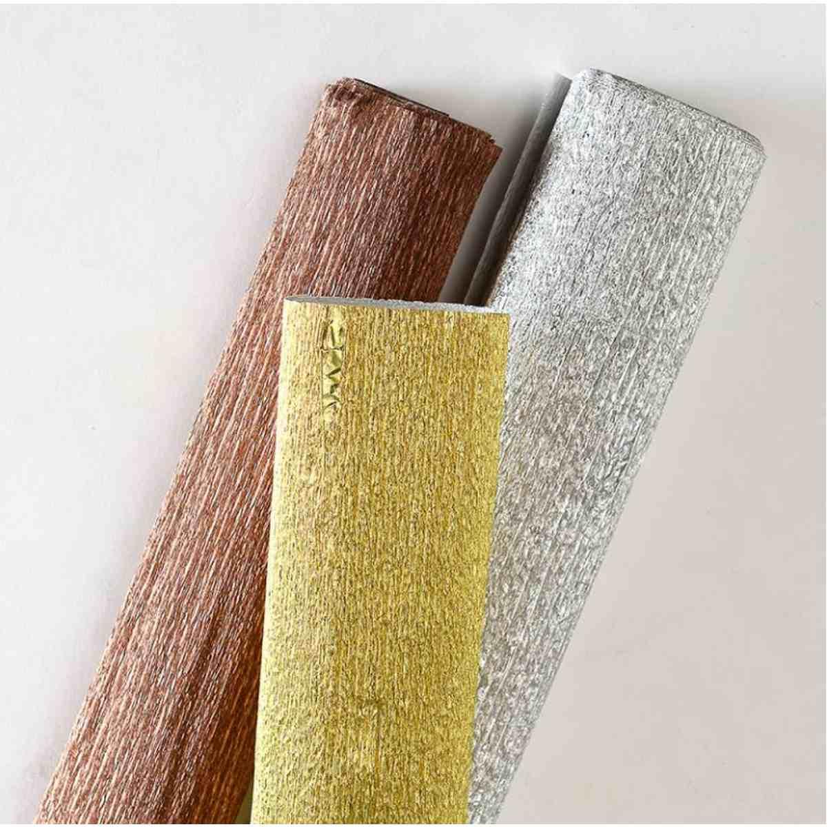 Canson - rotolo carta crespa metallizzata da cm 50 x 250 - 44 gr - 90%