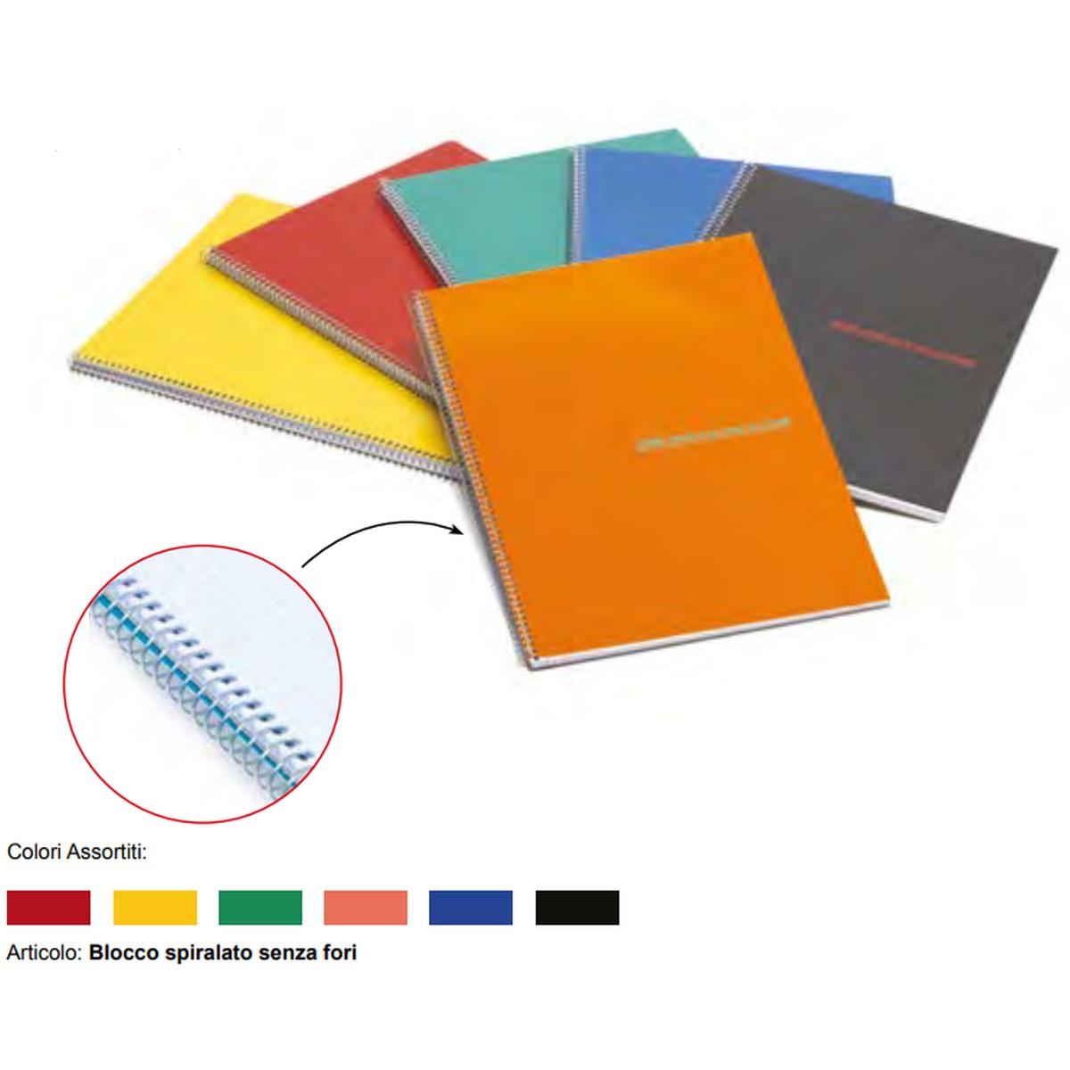 Bluekover - blocco spiralato standard - a4 - 50 fg