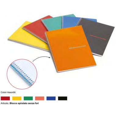 Bluekover - blocco spiralato standard - a4 - 50 fg