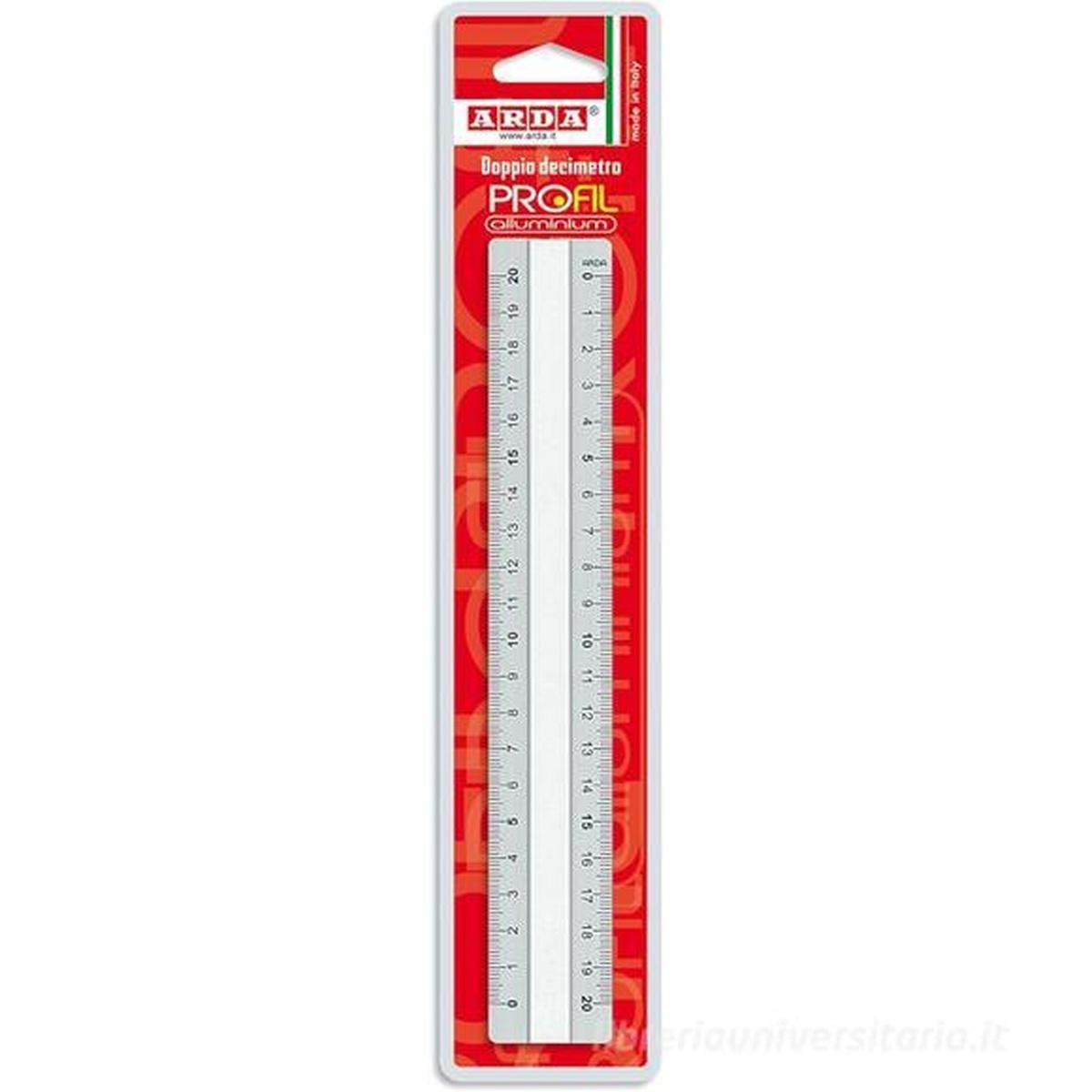 Arda - doppio decimetro aluminium profil 20 cm