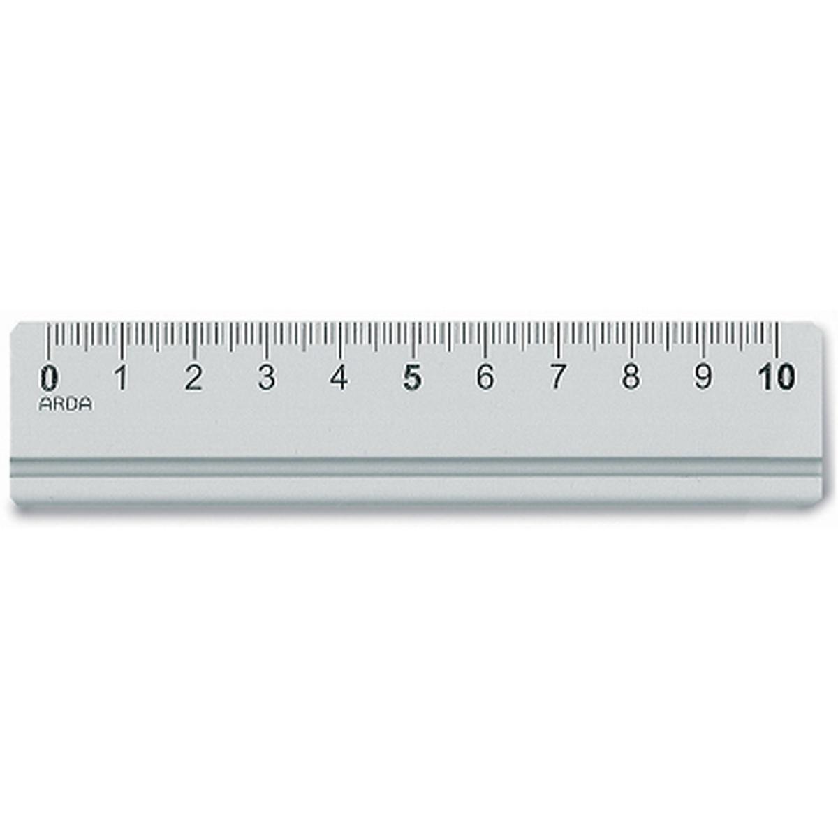 Arda - righello aluminium profil 10 cm