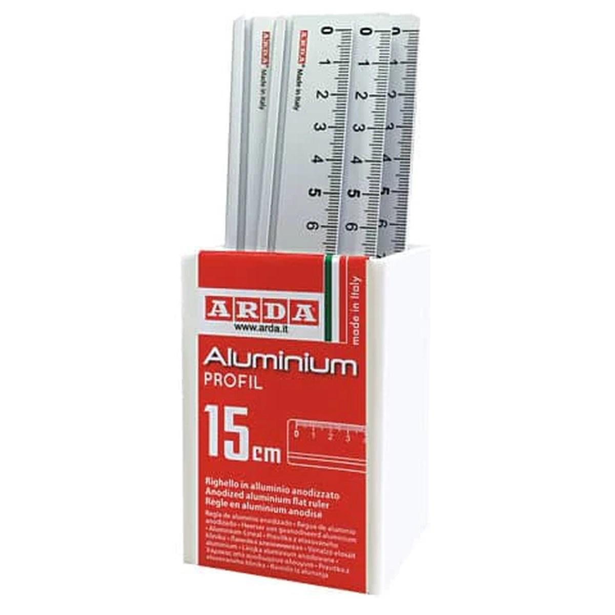 Arda - righello alluminium profil 15 cm