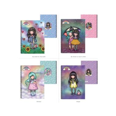 Santoro - maxi quaderno spiralato gorjuss love is in the air - 60 ff - 80 gr