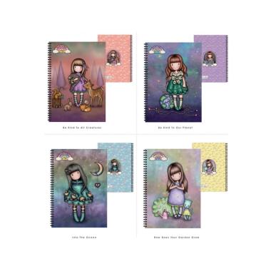 Santoro - maxi quaderno spiralato gorjuss the world to me - 60 ff - 80 gr