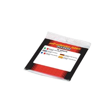 Marking - 60 etichette bianche adesive permanenti (73 mm x 37 mm) - 6 etichette per foglio - 10 fogli