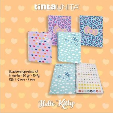 Maxi quaderno a4 spiralato hello kitty - 80 gr - 70 fg