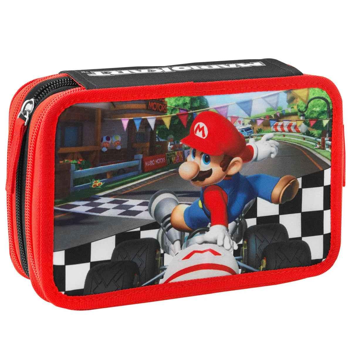 Astuccio scuola 3 zip mario kart
