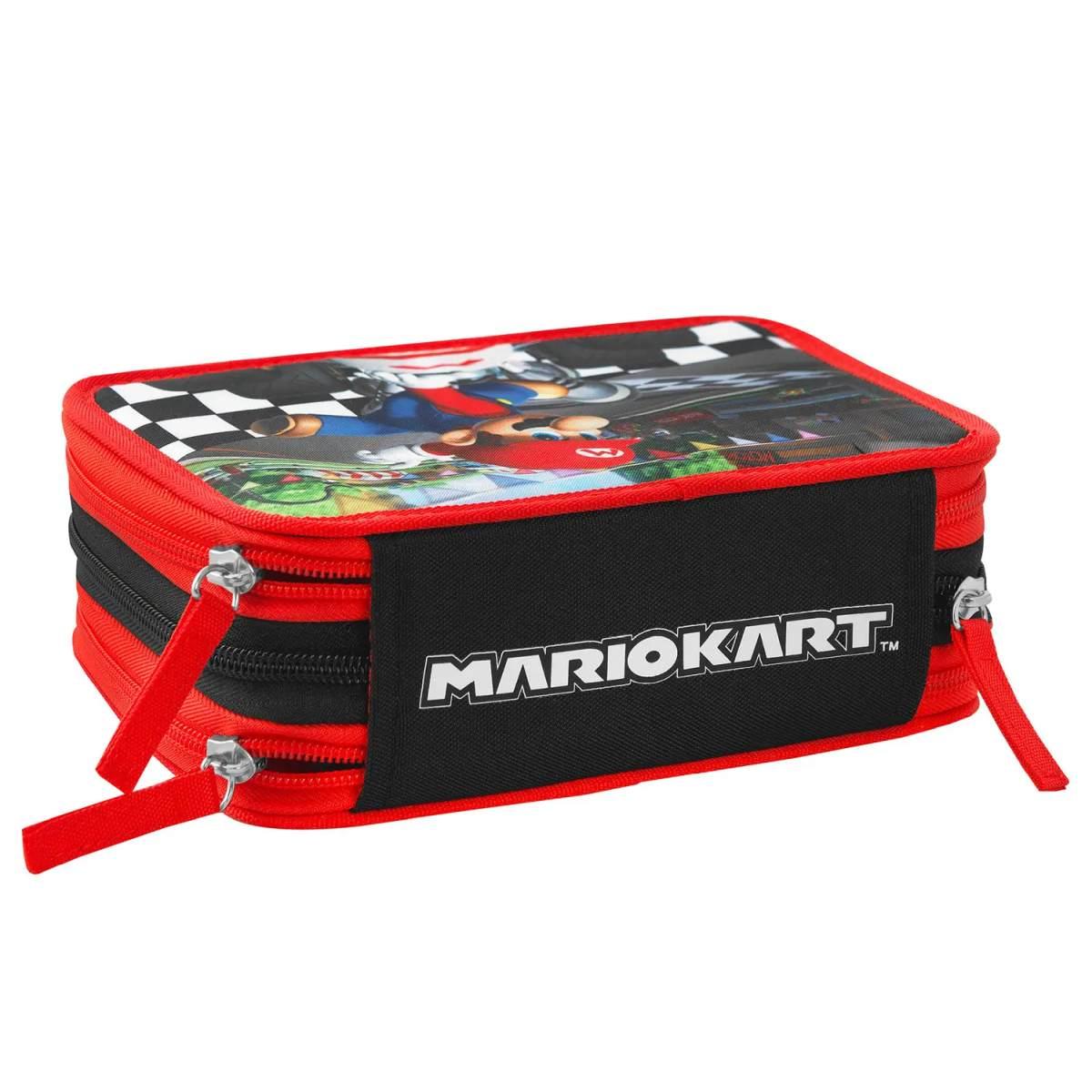 Astuccio scuola 3 zip mario kart