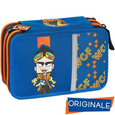 Astuccio 3 zip con corredo lyon gamer