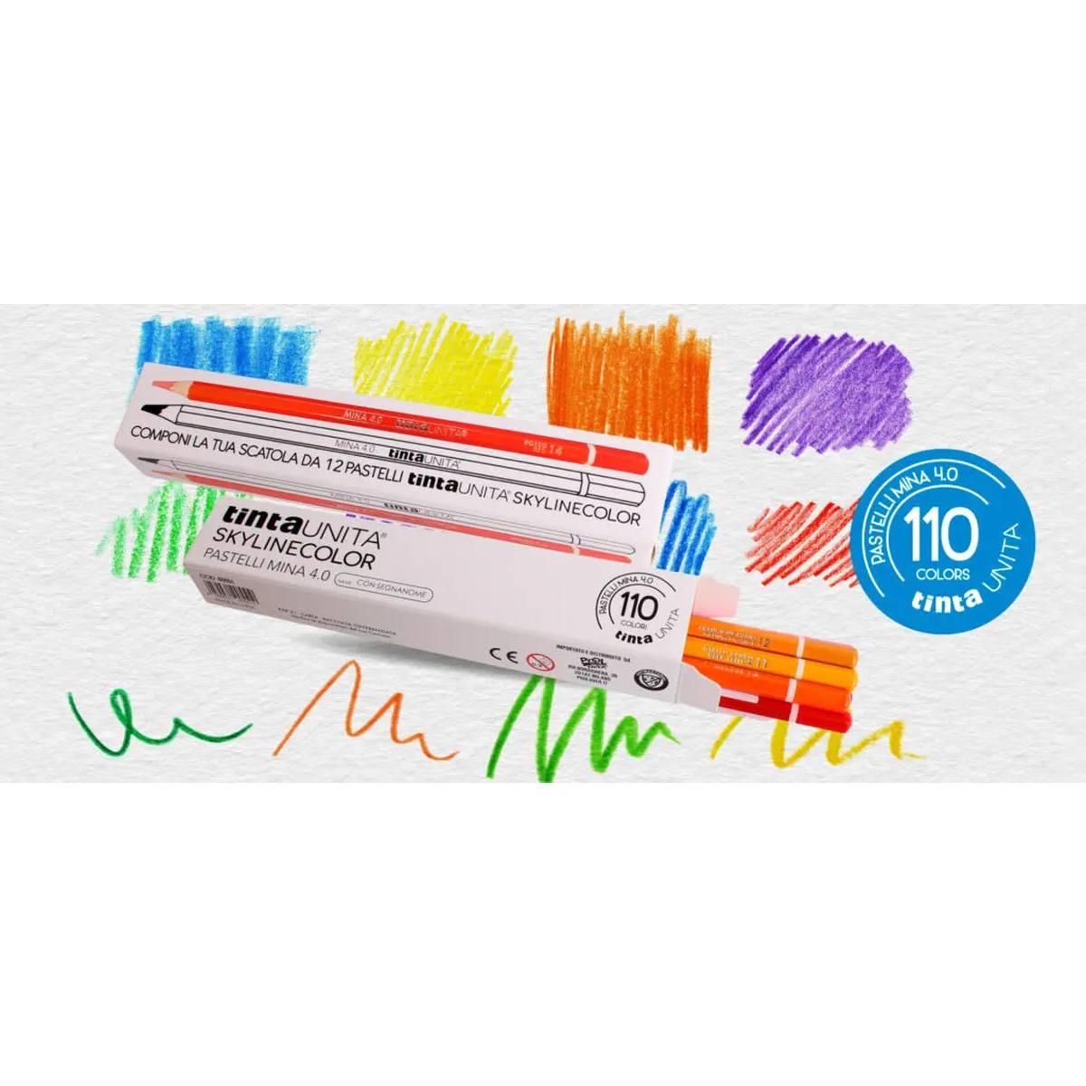 Pastello singolo tinta unita - 4,0 mm