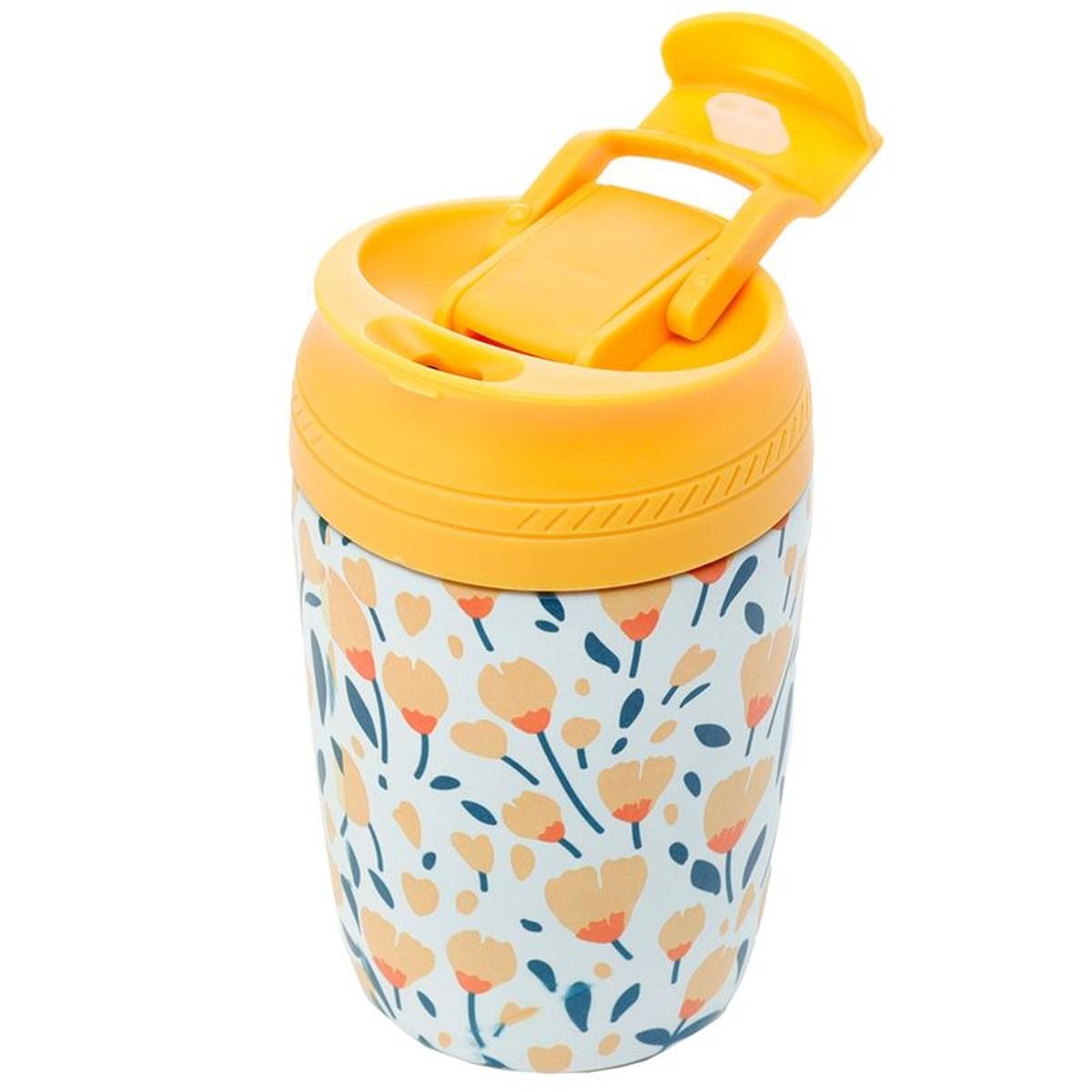 Contenitore termico in acciaio 380ml - ranuncolo - sogno floreale