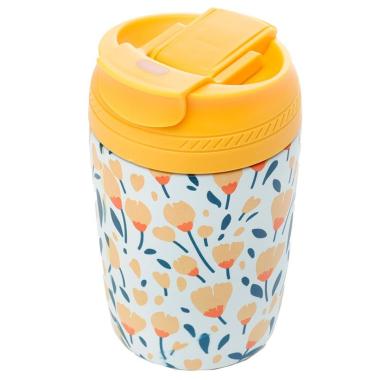 Contenitore termico in acciaio 380ml - ranuncolo - sogno floreale