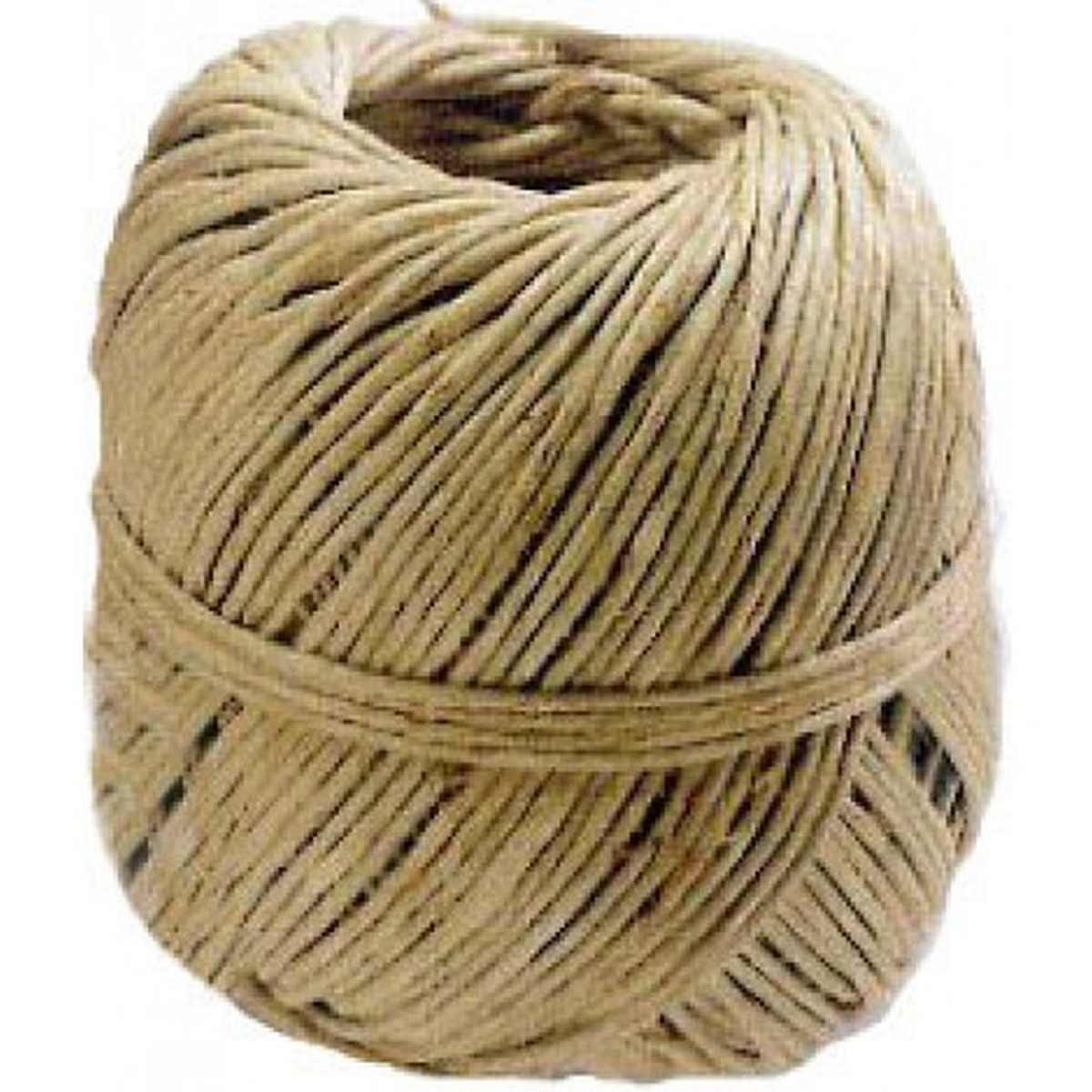 Rotolo di spago in canapa 100 gr - titolo 2/4 - Ø 1,5 mm - 80 mt