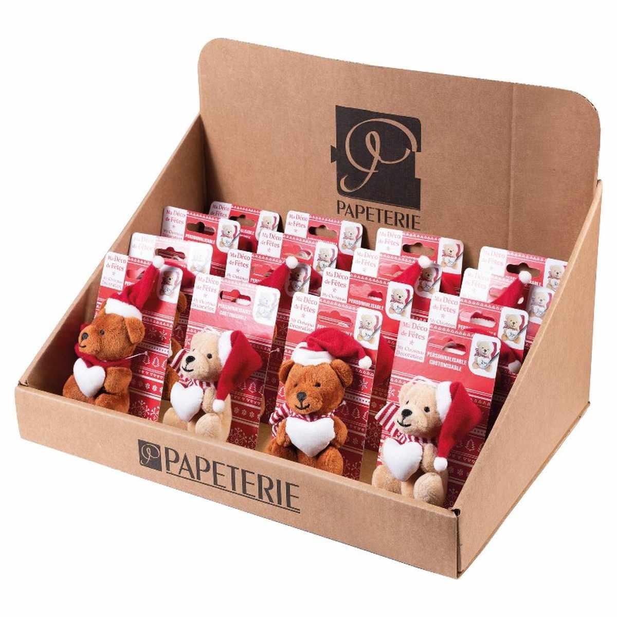 Orsetto con cuore personalizzabile - 6 x 3,5 cm