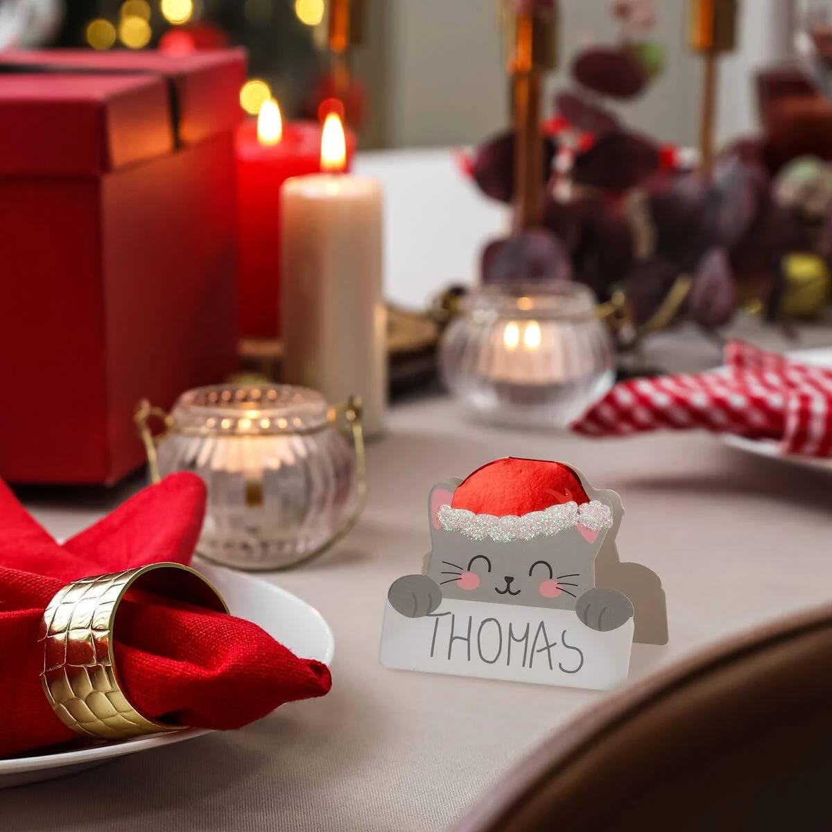 Legami christmas place card - set di 12 segnaposto natalizi