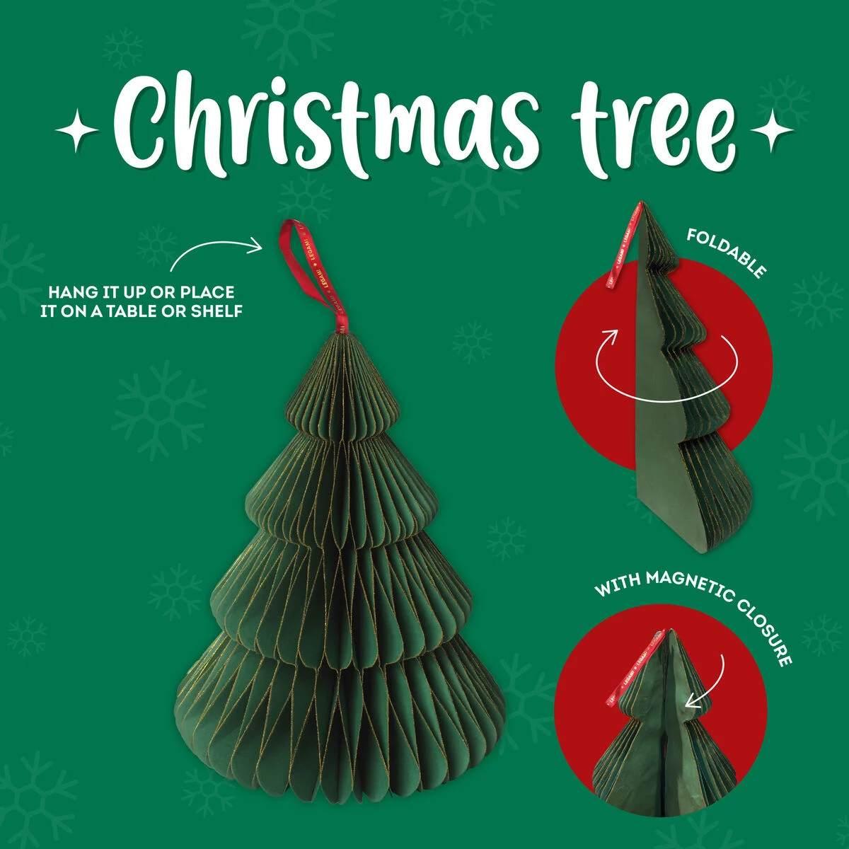 Legami foldable paper christmas tree - albero di natale pieghevole in carta
