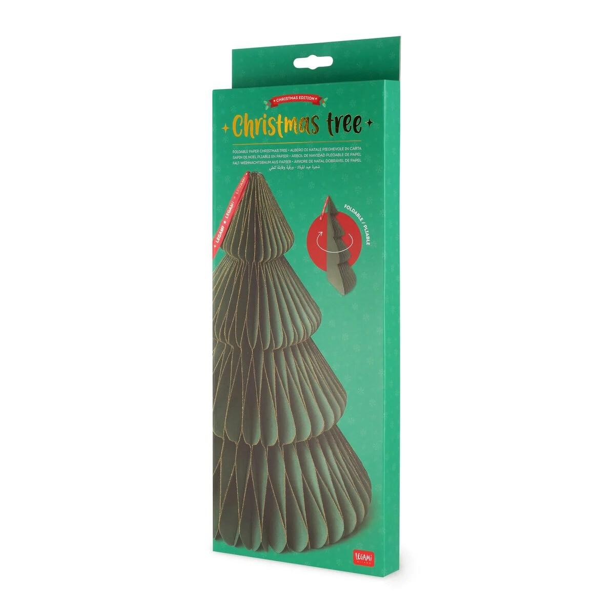Legami foldable paper christmas tree - albero di natale pieghevole in carta