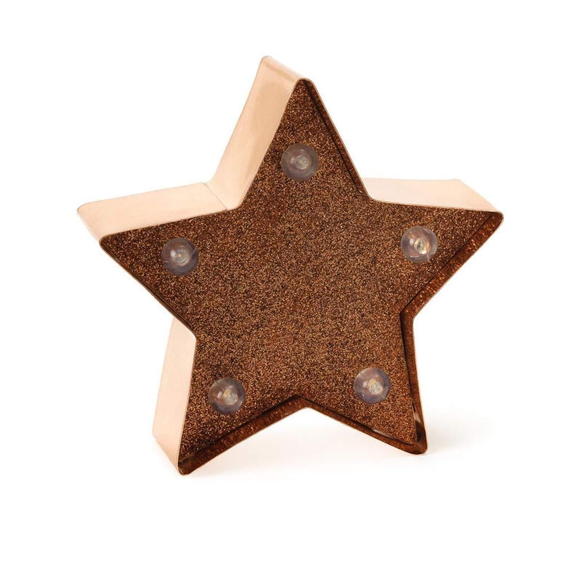 Legami - mini decorative light - gold rose stars