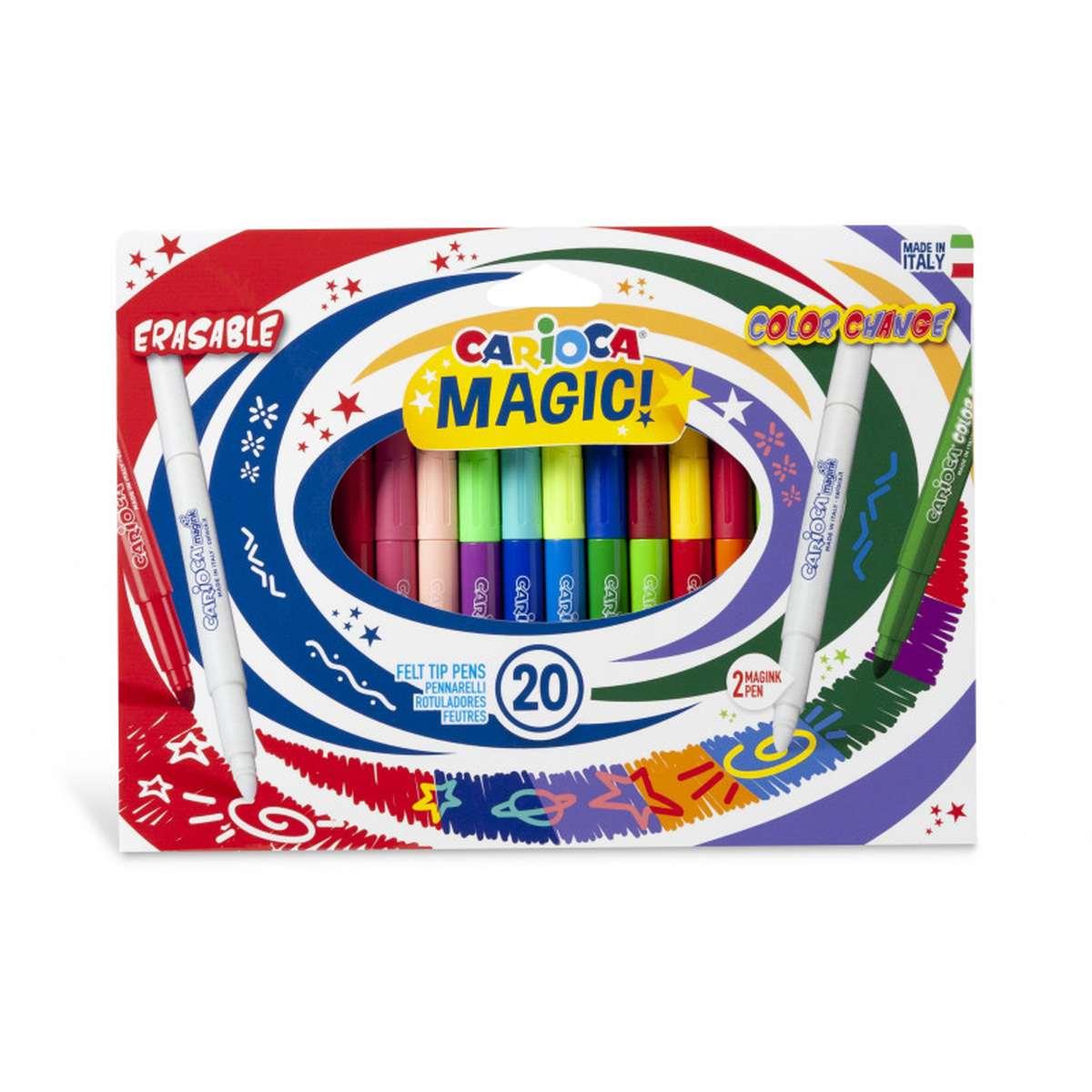 Carioca pennarelli magici magic markers - 20 pz