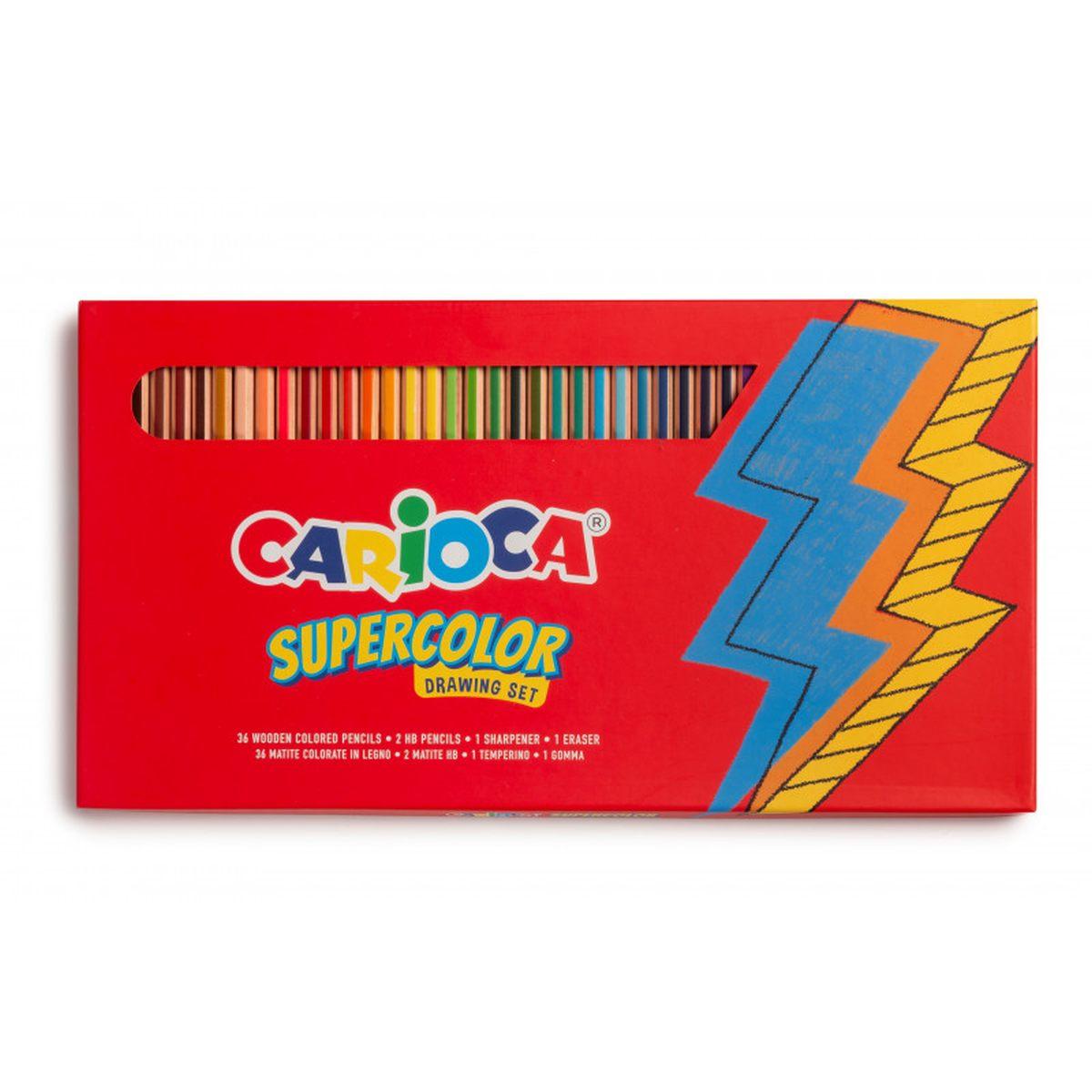 Carioca supercolor drawing set - 40 pz