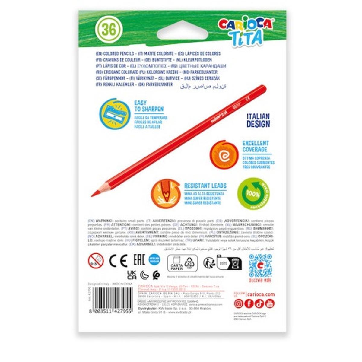 Carioca matite colorate tita - 36 pz