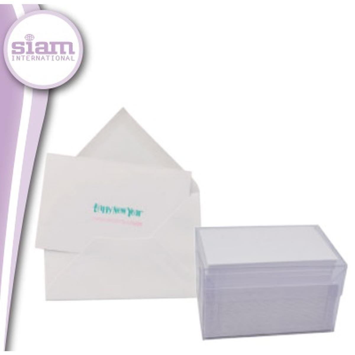 Buste con biglietto bianche - formato 9 (14 x 9 cm) - 100 + 100 pz