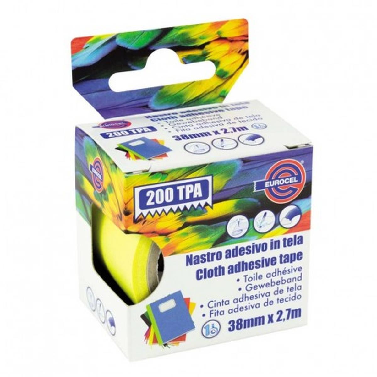 Eurocel - 200 tpa - nastro adesivo telato - 38 mm x 2,7 mt