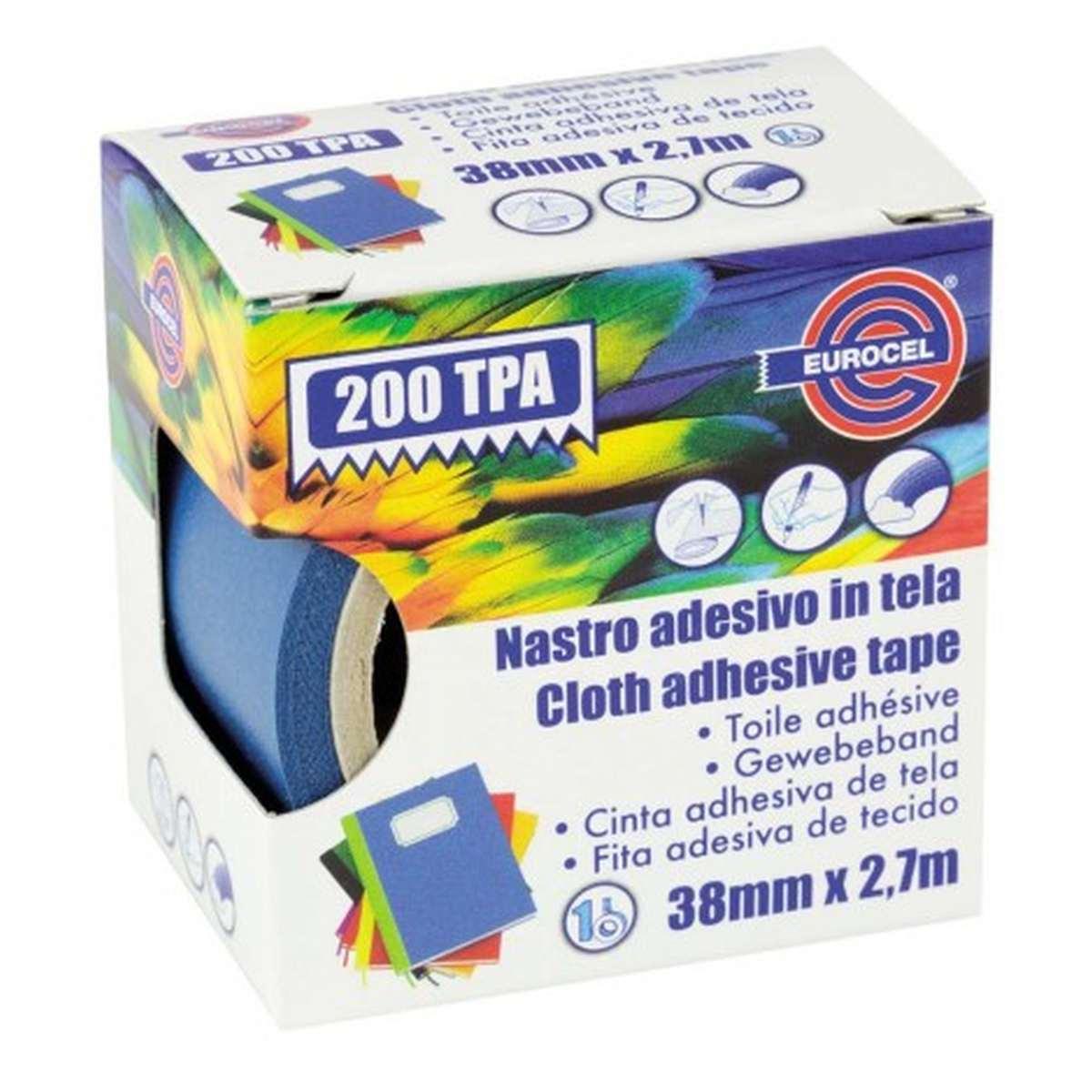 Eurocel - 200 tpa - nastro adesivo telato - 38 mm x 2,7 mt
