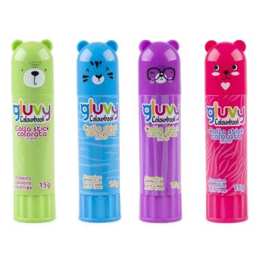 Colourbook - colla stick colorata 15 gr - gluvy