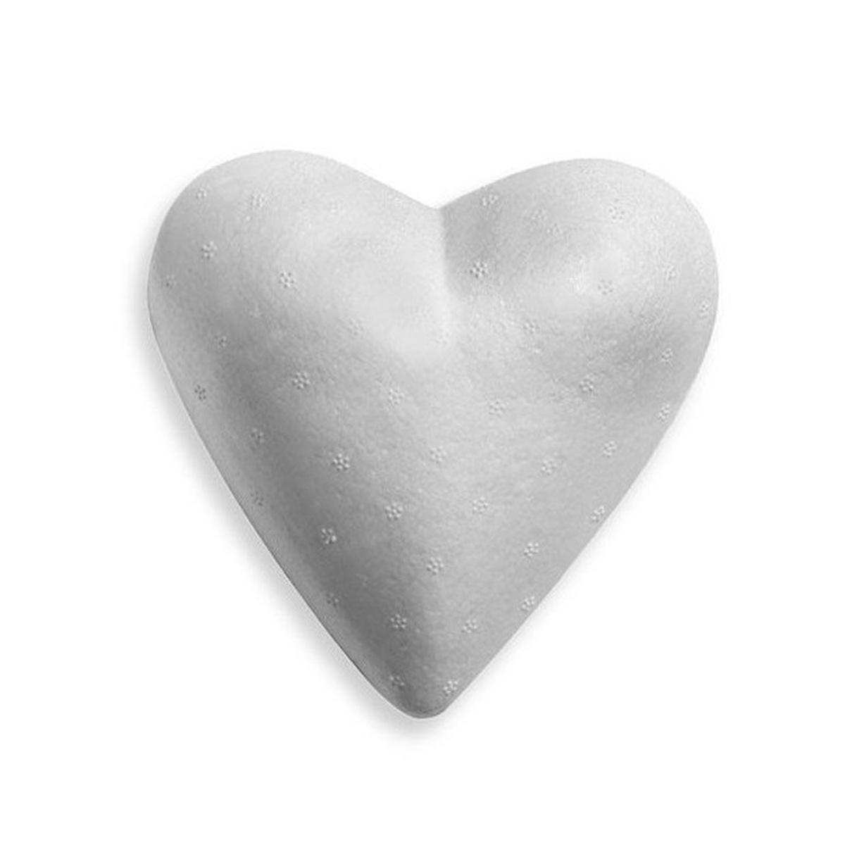 Deco - cuore in polistirolo 7 cm