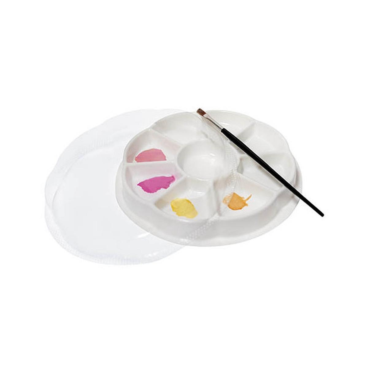 Dom - tavolozza sole con coperchio - 9 scomparti - Ø 20 cm