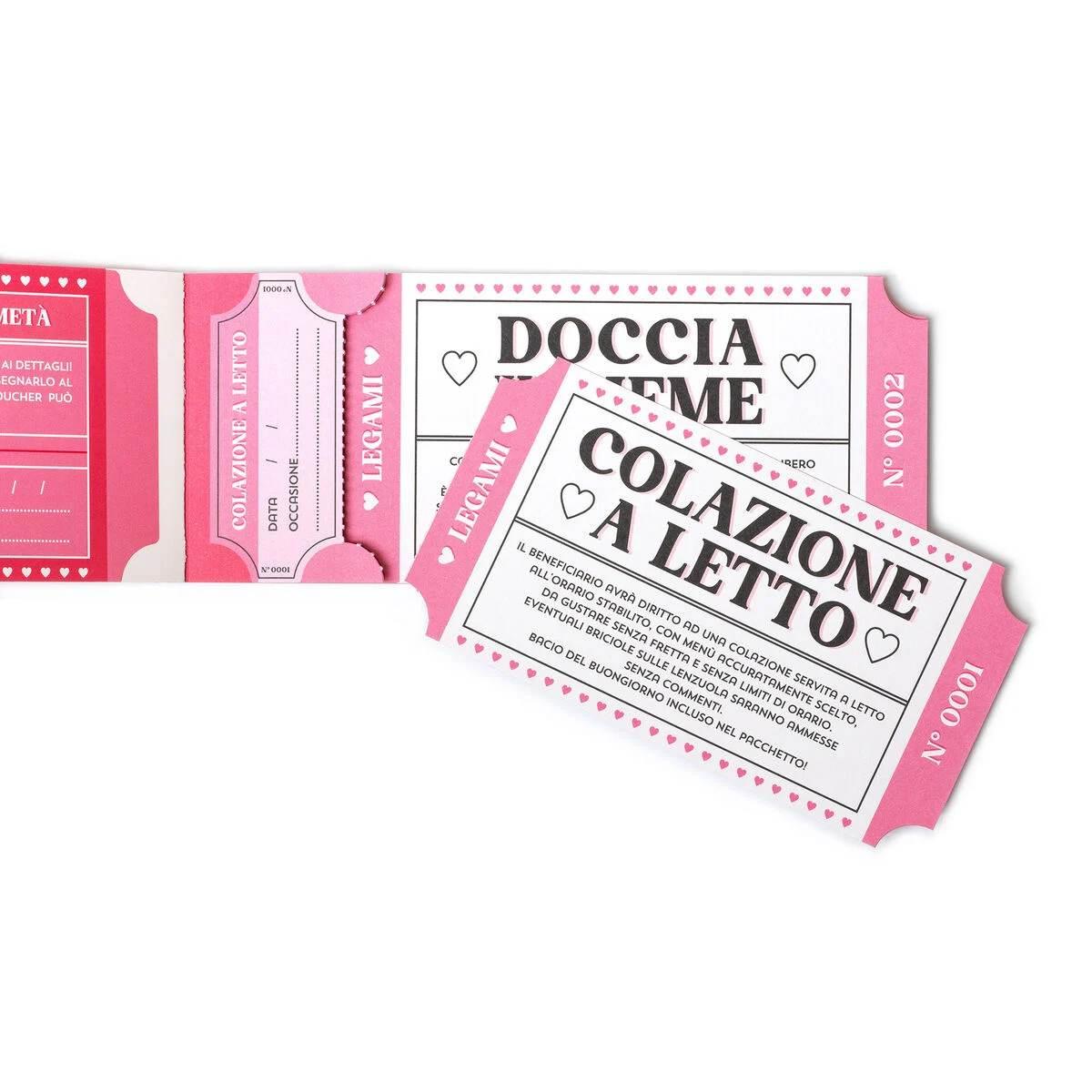 Blocchetto da 24 voucher - italiano - gift vouchers - heart