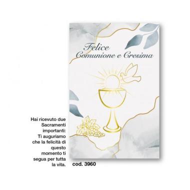 Biglietti auguri comunione e cresima