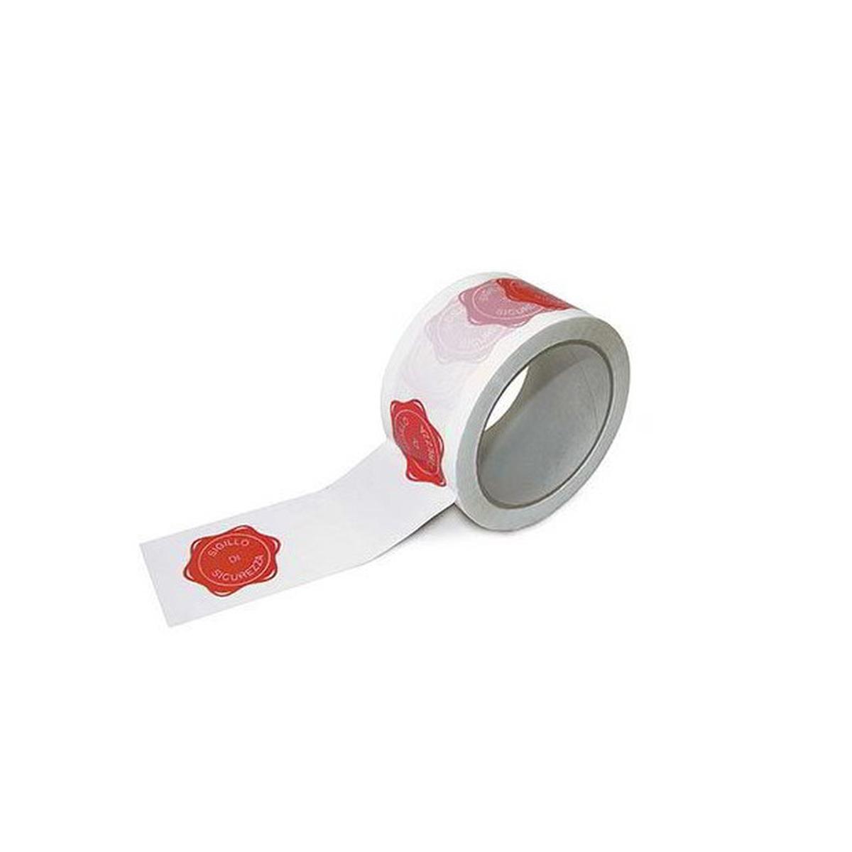 Nastro adesivo con scritta sigillo di garanzia - mm 50 x 66 mt