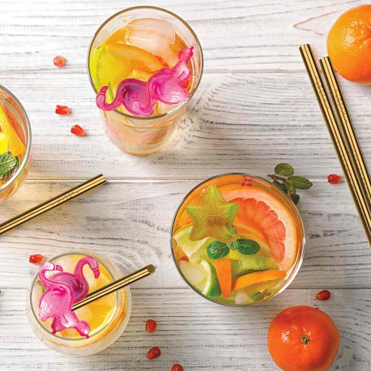 Legami - set di 6 cannucce in acciao inox - standard