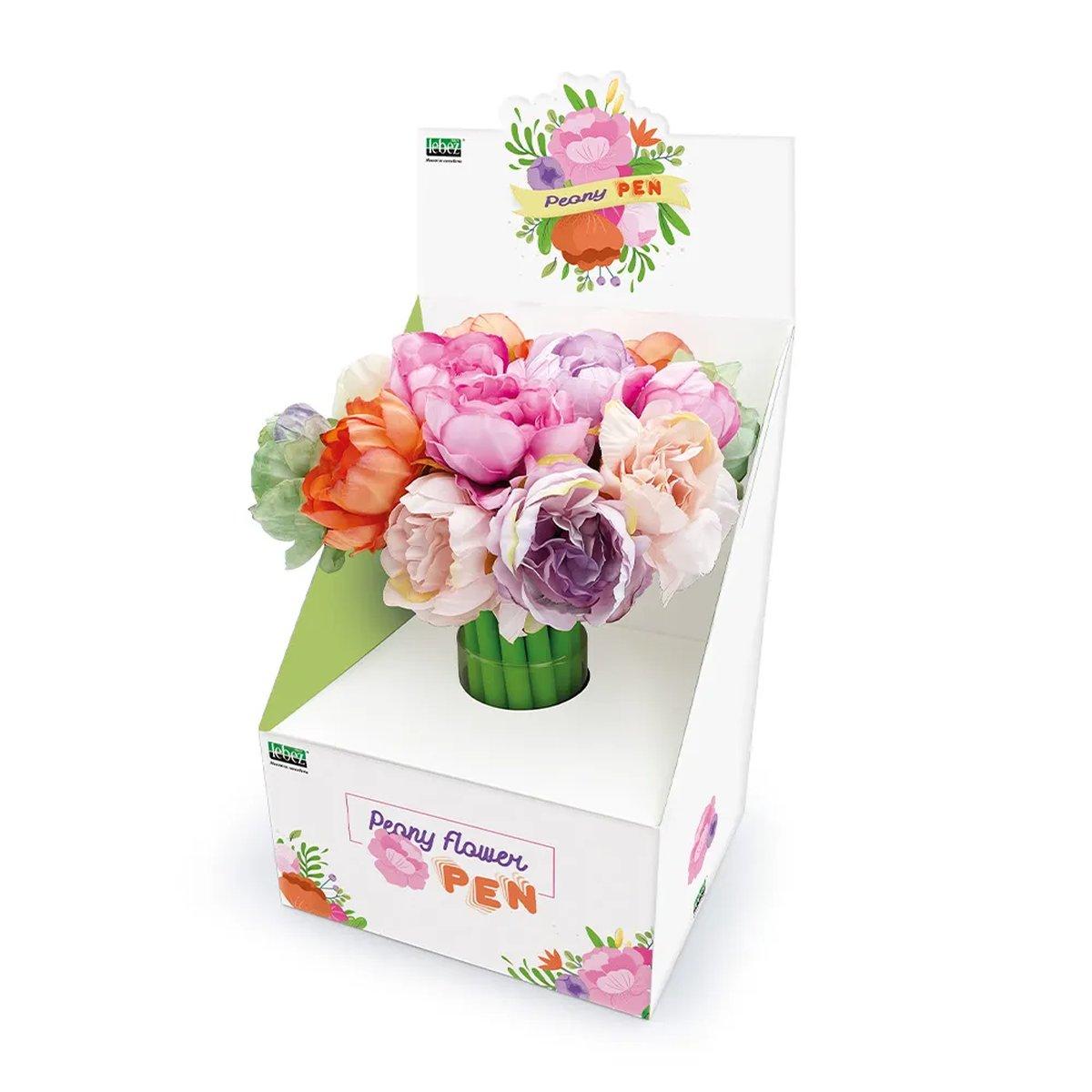 Lebez - penna flexi peony flower con top fiore in tessuto