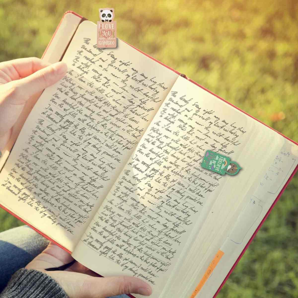 Legami magnetic bookmarks never stop reading - set 4 segnalibri magnetici