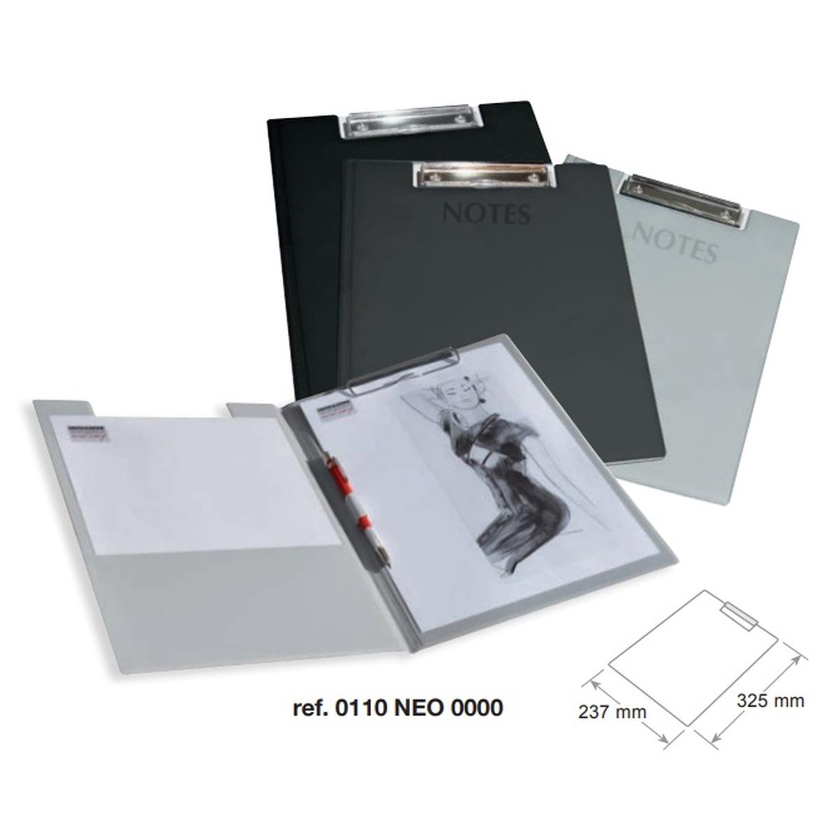 Arda - cartella portablocco a 2 ante con pinza - a4 -
