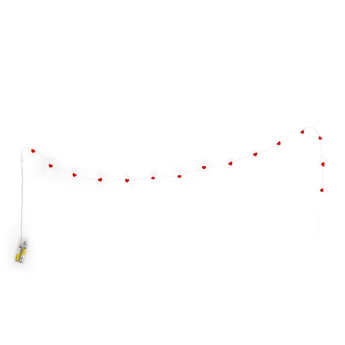 Legami filo di luci led a forma di cuore