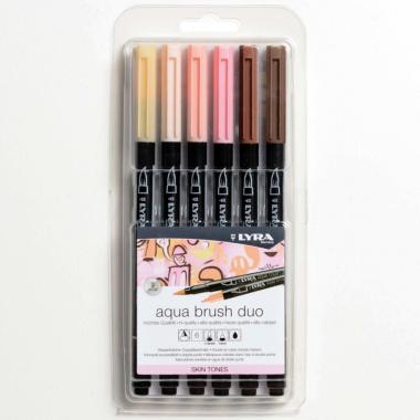 Lyra graduate manga - set 6 pennarelli doppia punta aqua brush duo