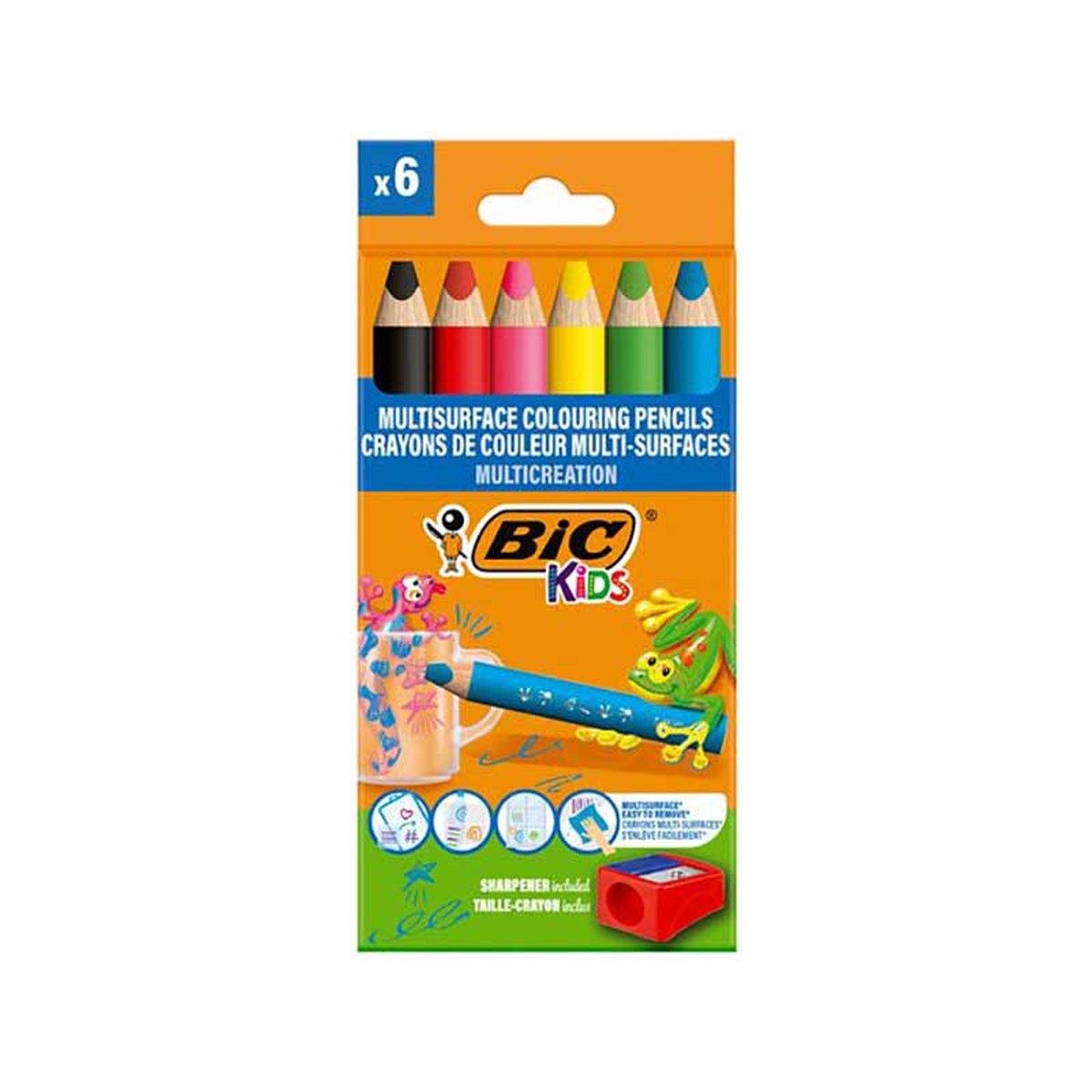 Bic kids matitone triangolare - punta 10 mm - 6 pz