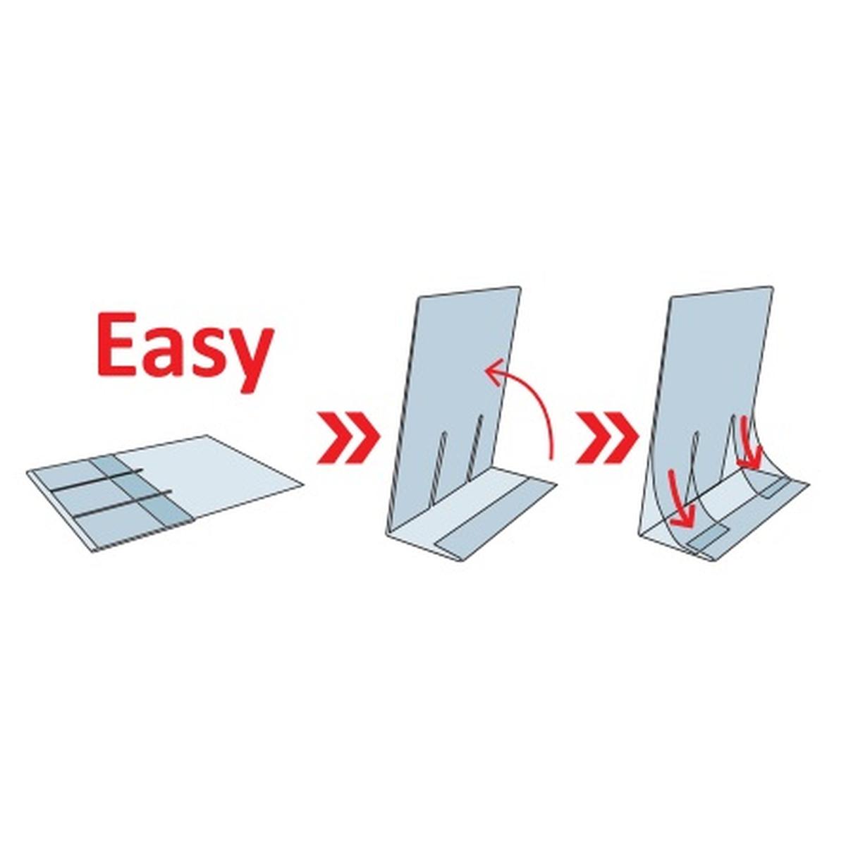 Arda - portadepliant pieghevole salvaspazio in pet - a6